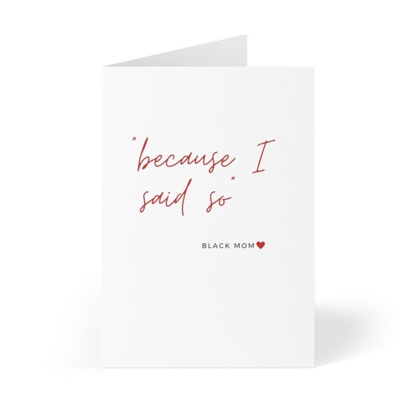 Because I Said So Greeting Card Set - Picture 3 of 3